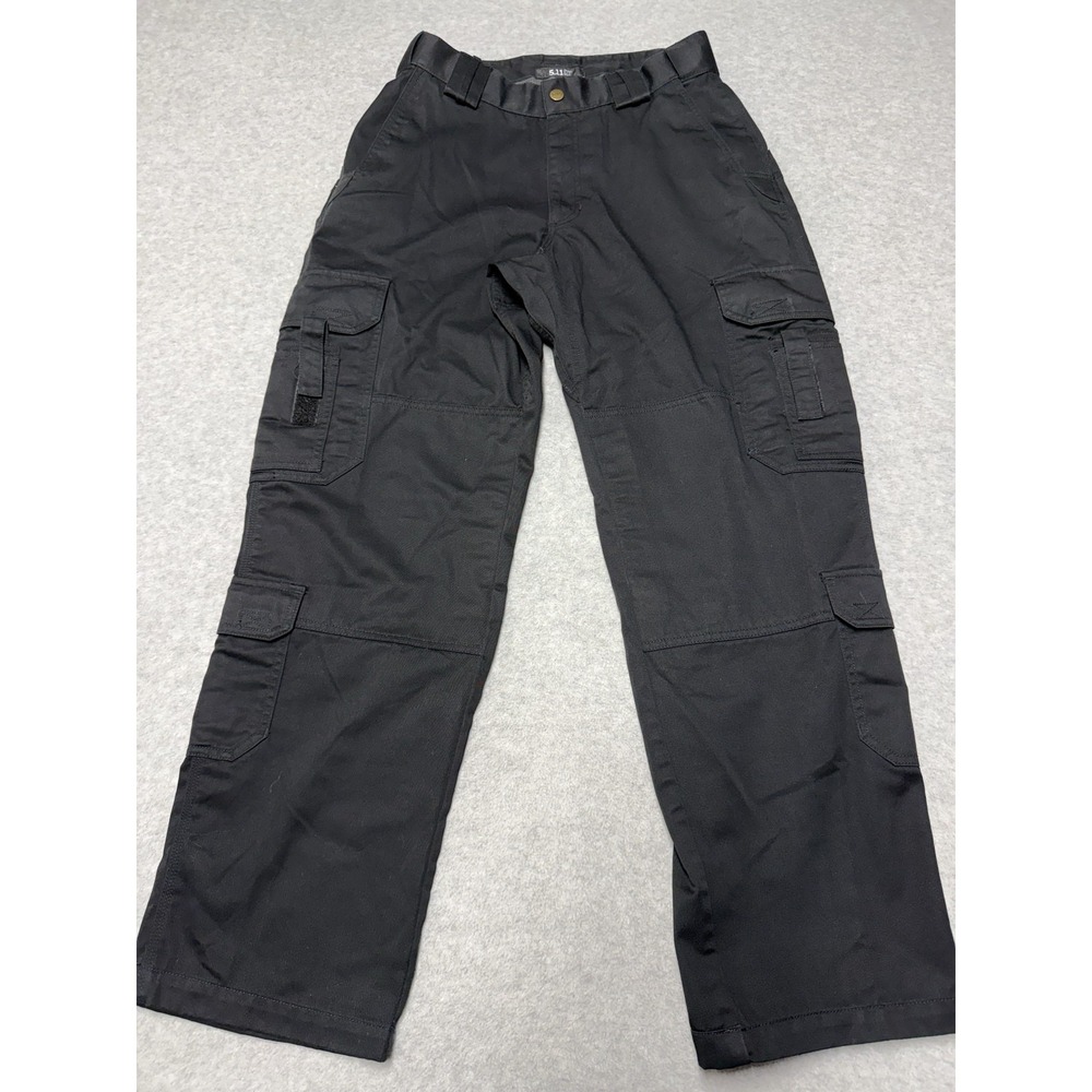 5.11 Tactical EMS Pants Mens 32x31 Black Cargo Canvas Relaxed Workwear Outdoor